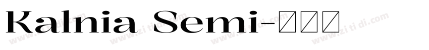 Kalnia Semi字体转换 Kalnia Semi字体转换